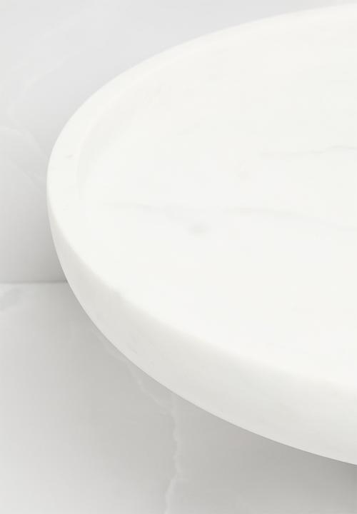 Sixth Floor - Marble cakestand - White