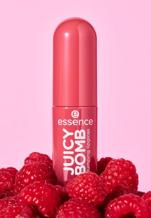 essence - JUICY BOMB Plumping Lip Gloss - 08 Pure Raspberry