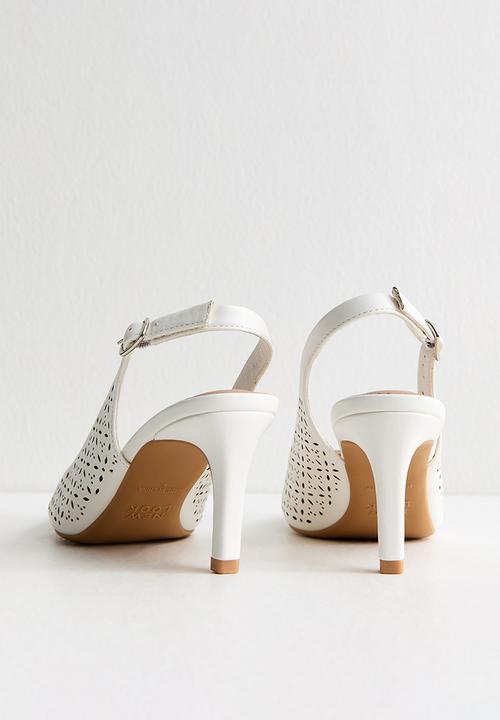 New Look - Lazy heel - white