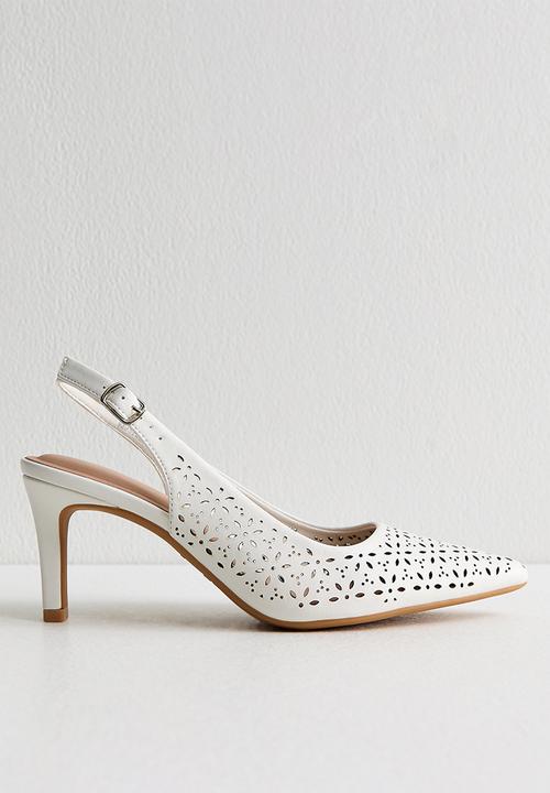 New Look - Lazy heel - white