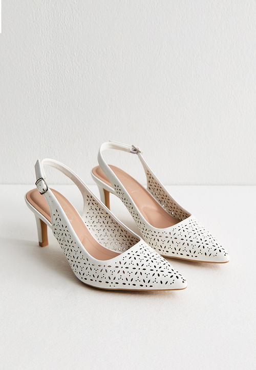 New Look - Lazy heel - white
