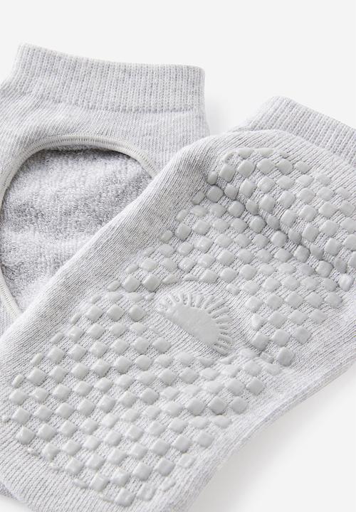Cotton On - Performance plie sock - new grey marle