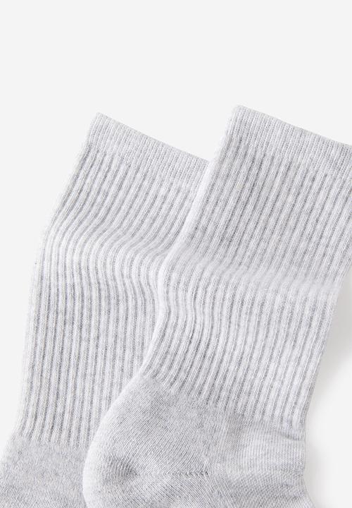 Cotton On - Performance studio crew sock - new grey marle