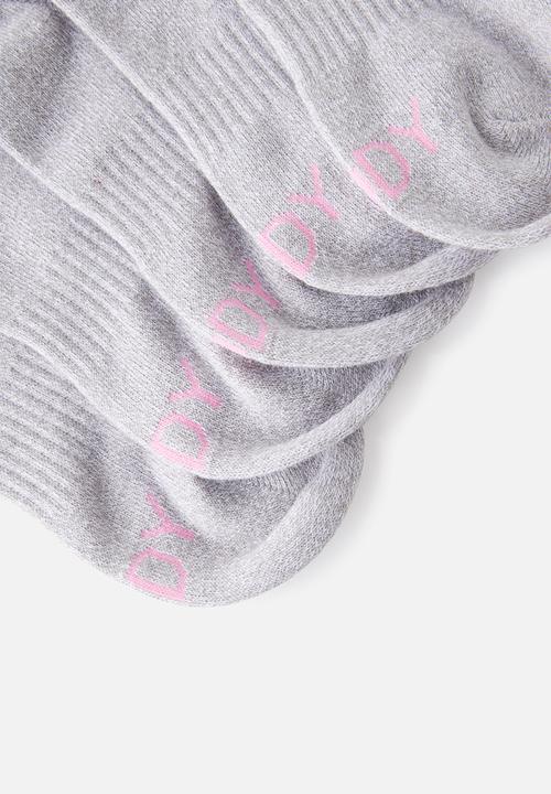 Cotton On - Body low cut sneaker socks 5pk - grey marle