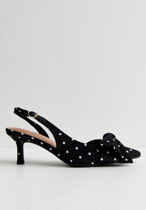 New Look - Spot slingback - black