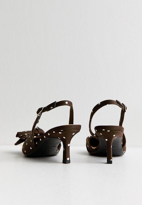 New Look - Spot slingback - brown