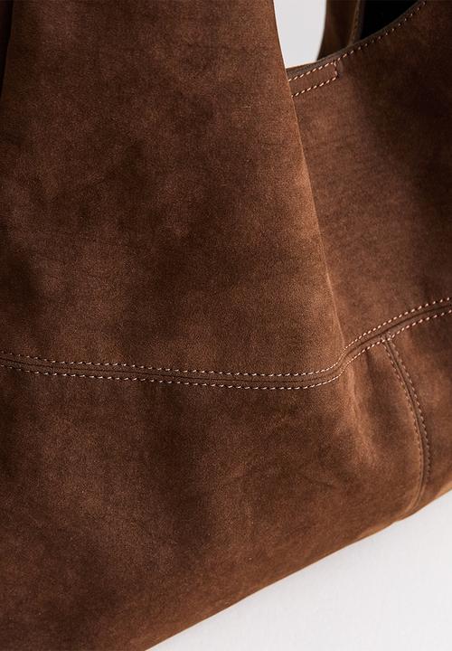 New Look - Suky Suedette Panel Hobo  Bag - Tan