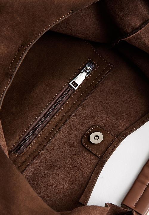 New Look - Suky Suedette Panel Hobo  Bag - Tan