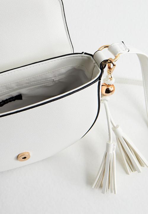 New Look - Sian Top Handle Saddle Bag - White