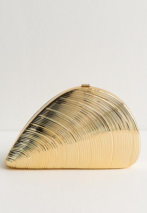 New Look - Clam Shell Box Clutch Bag - Gold