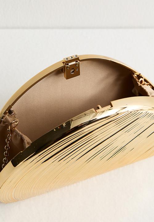 New Look - Clam Shell Box Clutch Bag - Gold