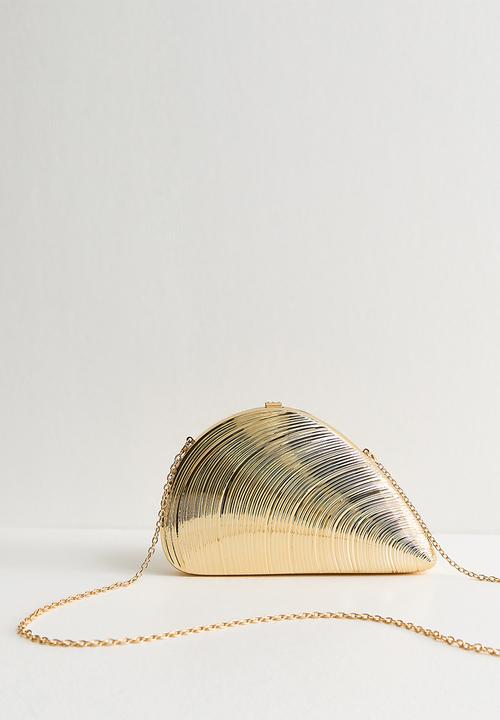 New Look - Clam Shell Box Clutch Bag - Gold