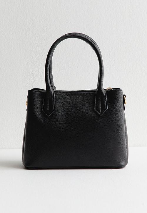 Mini Annie Belted Triple Comp Bag - Black