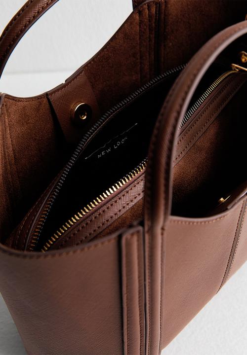 New Look - Piper Scoop Mini Tote Bag - Brown