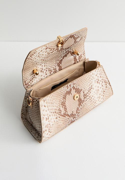 New Look - Evie Ew Snake Top Handle Bag - grey
