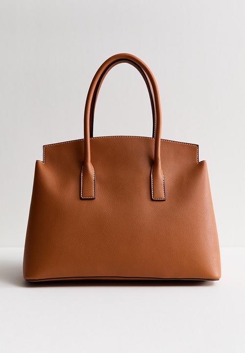 New Look - Bridget Belted Scarf Tote Bag- Tan