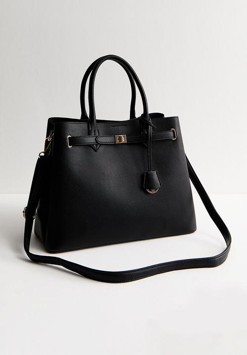 New Look - Annie Belted Triple Comp Bag - Black
