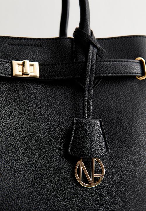 New Look - Annie Belted Triple Comp Bag - Black