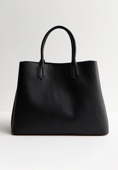 New Look - Annie Belted Triple Comp Bag - Black