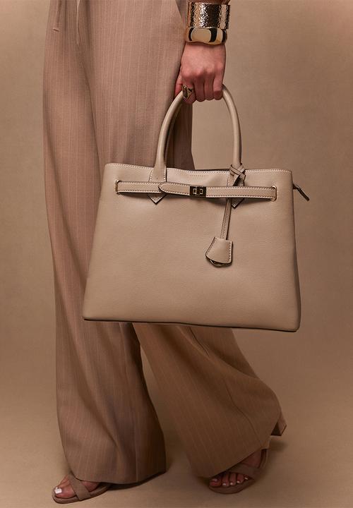 New Look - Annie Belted Triple Comp Bag - Mink