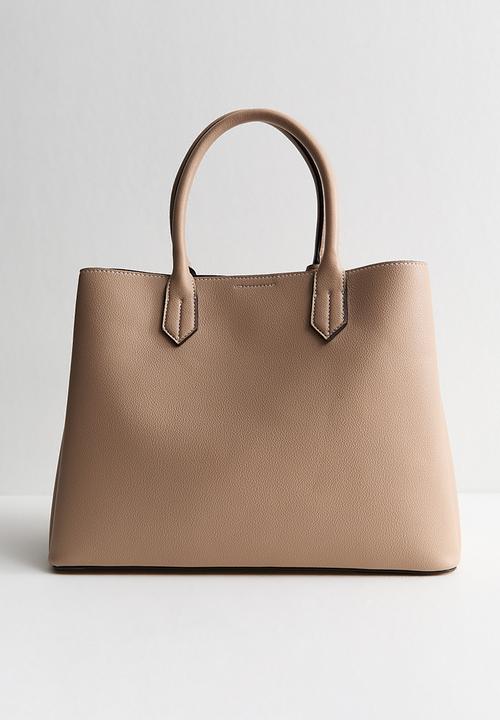 New Look - Annie Belted Triple Comp Bag - Mink
