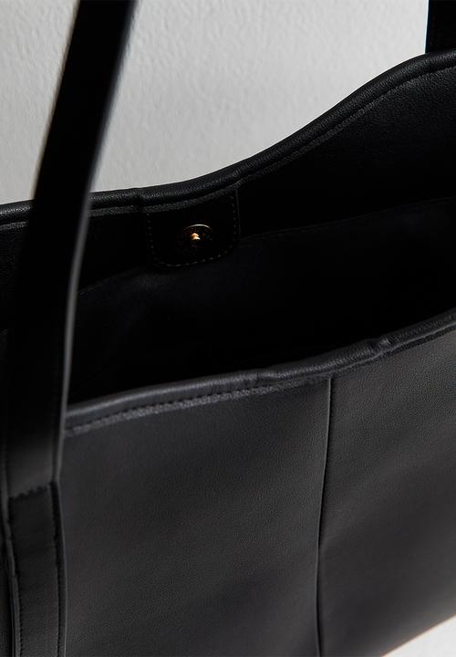 New Look - Melissa Winged Slouched Tote Bag - Black