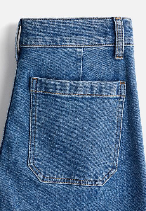 H&M - Wide high jeans - denim blue