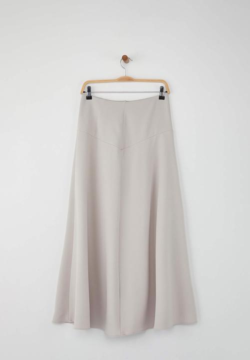 Trendyol - Side Button Detailed Woven Skirt - Beige