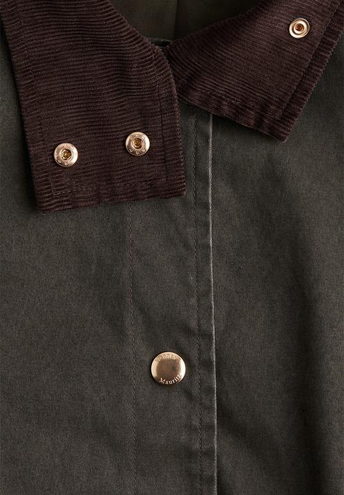 H&M - Oversized cargo jacket - dark khaki green