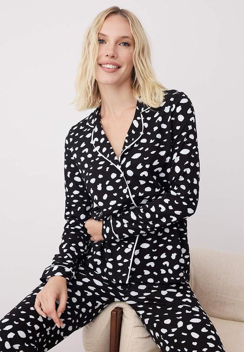 Trendyol - Pajamas Set Shirt and Pants  - Black