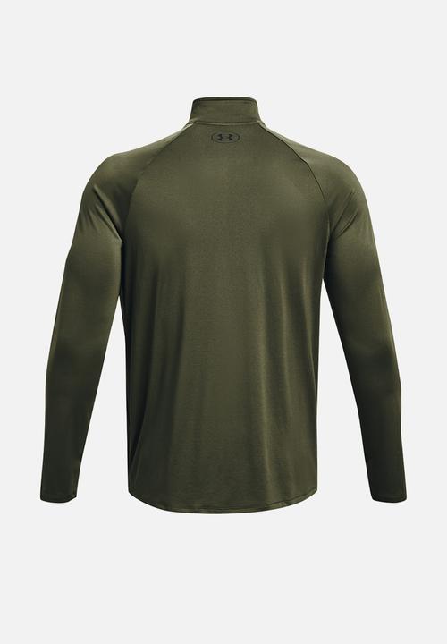 Under Armour - UA Tech 2.0 1/2 Zip - Marine OD Green & Black