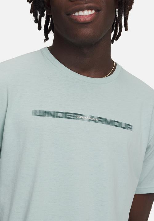 Under Armour - UA Blur Wordmark Short Sleeve - Enamel blue & stone
