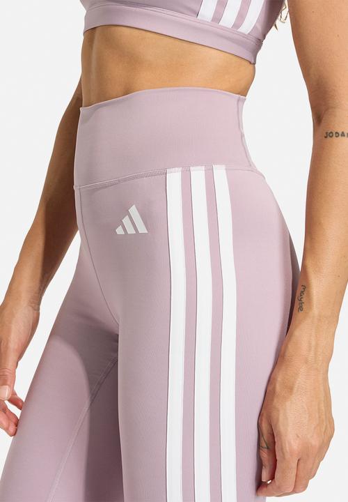 adidas Performance - Opt Ess 3S Leggings - Preloved Fig/White