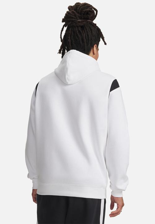 Under Armour - UA Rival Fleece Nov Hoodie - White & Black 