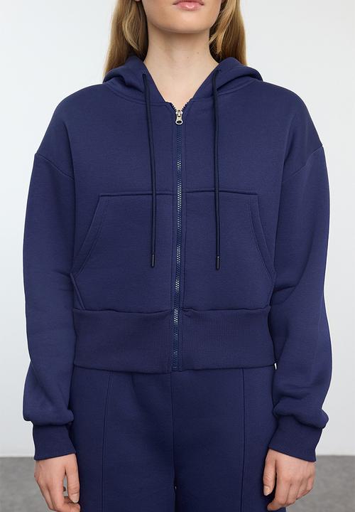 Trendyol - Knit tracksuit set - navy blue