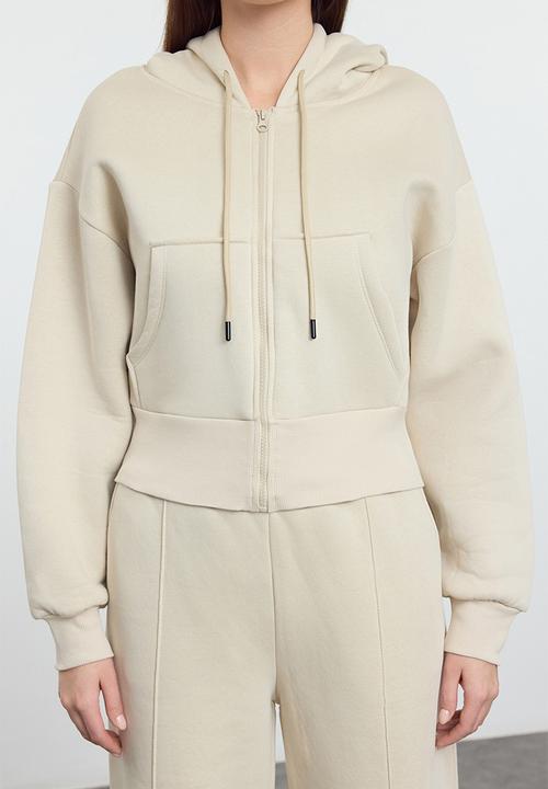 Trendyol - 3-Piece Tracksuit Set - Beige