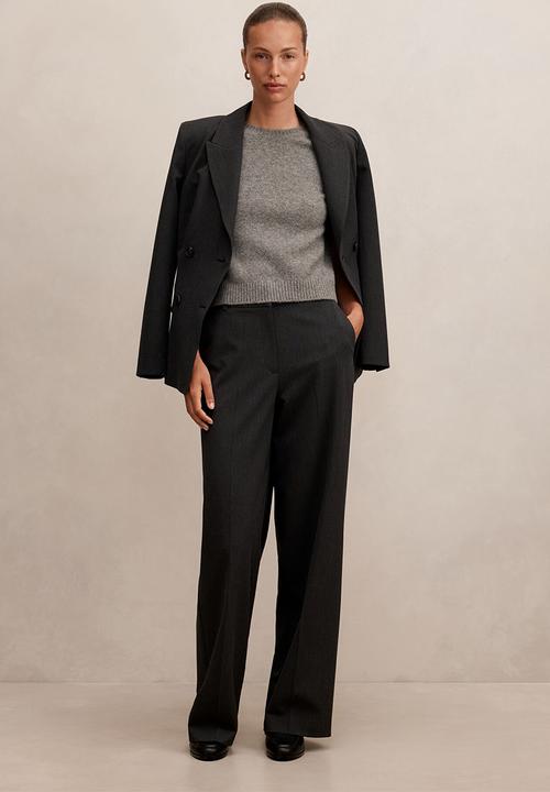 Forever New - Samantha straight leg pants in charcoal suit