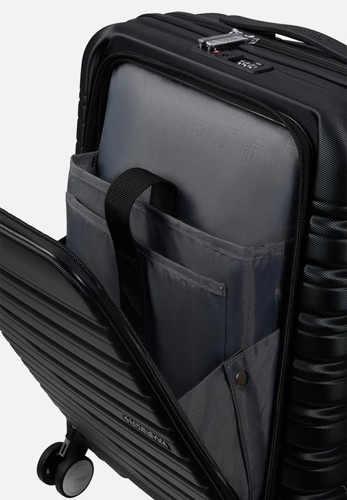 American Tourister - AT FLASHLINE SPINNER 55CM FRONTLOADER SHAD.BLACK