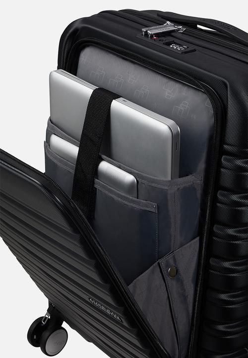 American Tourister - AT FLASHLINE SPINNER 55CM FRONTLOADER SHAD.BLACK