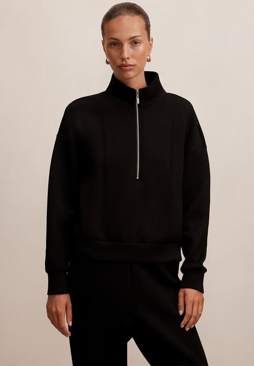Forever New - Heidi seam detail lounge jumper in black