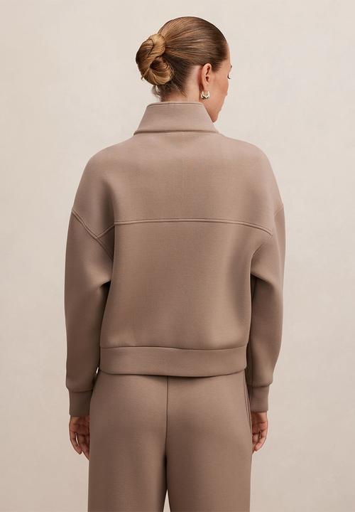 Forever New - Heidi seam detail lounge jumper in pine bark