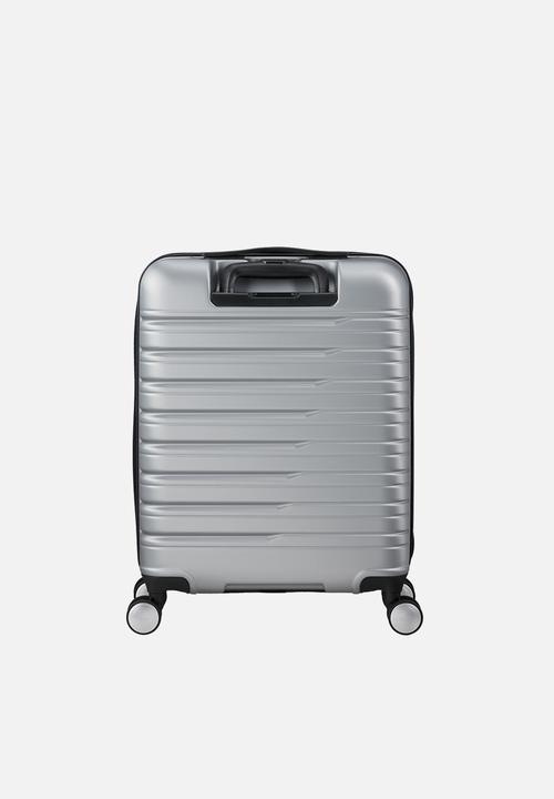American Tourister - AT FLASHLINE SPINNER 55CM FRONTLOADER SKY SILVER