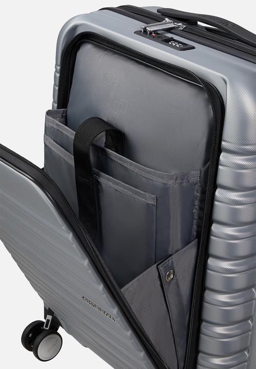 American Tourister - AT FLASHLINE SPINNER 55CM FRONTLOADER SKY SILVER