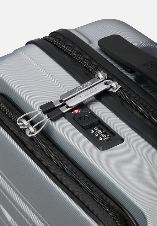 American Tourister - AT FLASHLINE SPINNER 55CM FRONTLOADER SKY SILVER