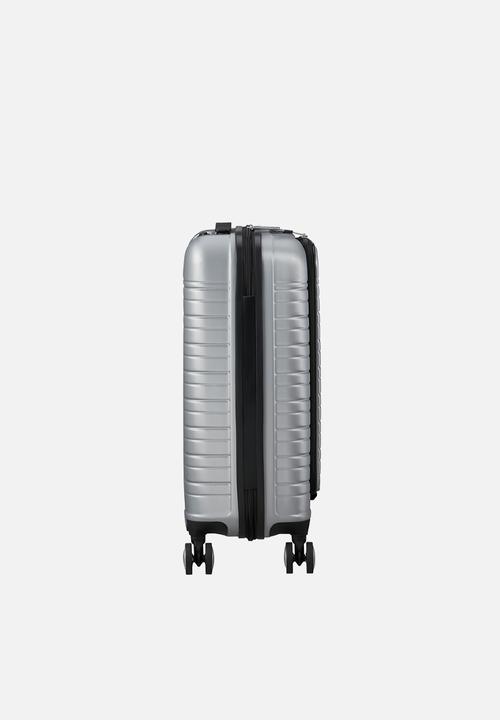 American Tourister - AT FLASHLINE SPINNER 55CM FRONTLOADER SKY SILVER