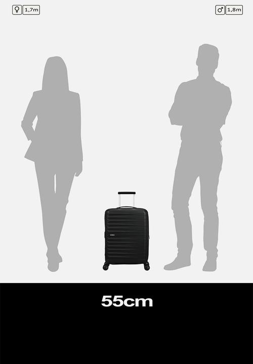 American Tourister - AT FASTFORWARD SPINNER 55CM TSA EXP FLASH BLCK