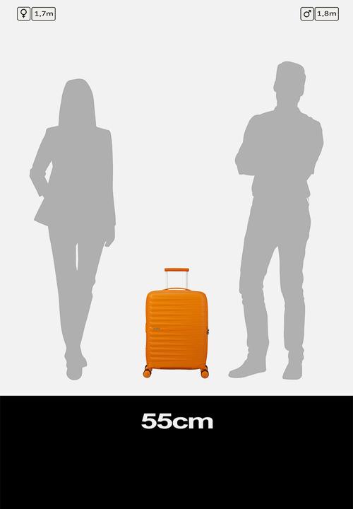American Tourister - AT FASTFORWARD SPINNER 55CM TSA EXP RAD.ORANGE