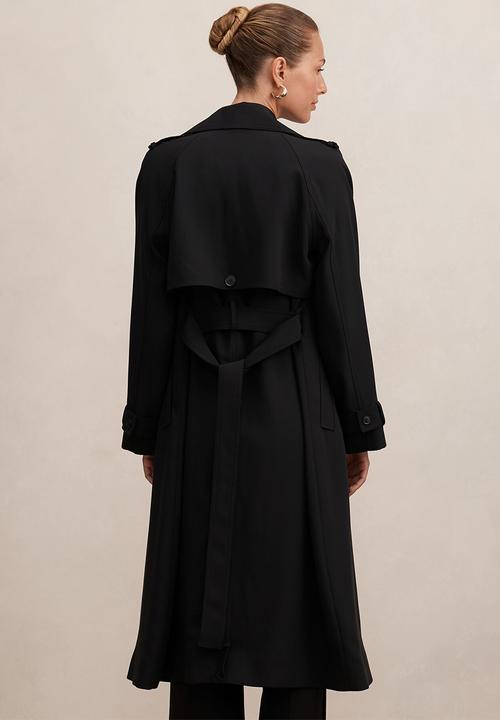 Forever New - Cameron soft trench coat in black