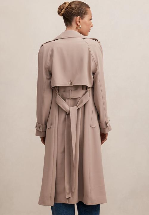 Forever New - Cameron soft trench coat in mocha