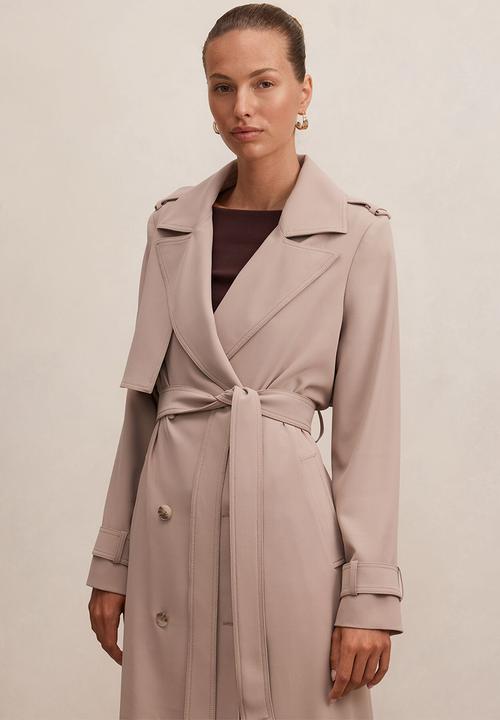 Forever New - Cameron soft trench coat in mocha
